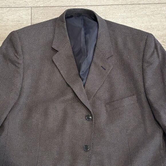 Versini Other - Versini Sports Coat Blazer Mens 50R Tweed Jacket Silk 3 Button Woven